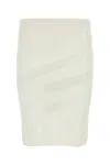 Gimaguas Skirt Viscose Blend Elastic Waistband In White