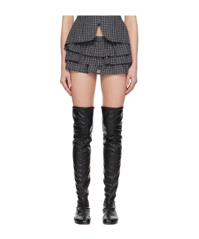 Gimaguas Jardin Ruffled Skort In Black
