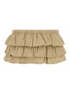 Gimaguas Cappuccino Cotton Jardin Pant-skirt In Brown