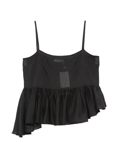 Gimaguas Joan Ruffled Top In Black