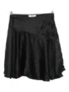 Gimaguas Justine Crease-effect Mini Skirt In Black