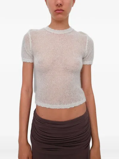 Gimaguas Kiss Crew-neck T-shirt In White