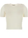 Gimaguas Ivory Nylon Blend Kiss Sweater In Neutrals