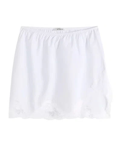 Gimaguas Lace-trimmed Skirt In White