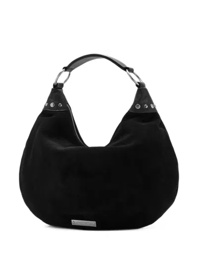 Gimaguas Laia Stud-embellished Suede Tote Bag In Black
