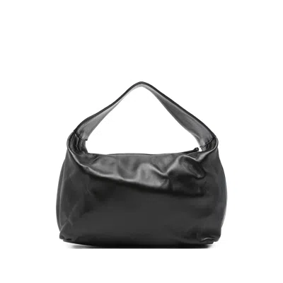 Gimaguas Leather Top-handle Shoulder Bag In Black