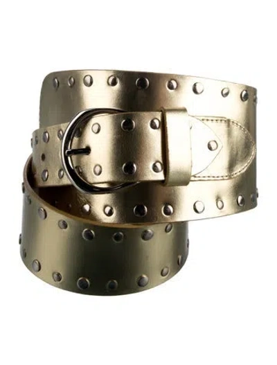 Pre-owned Gimaguas Leather Waist Belt
