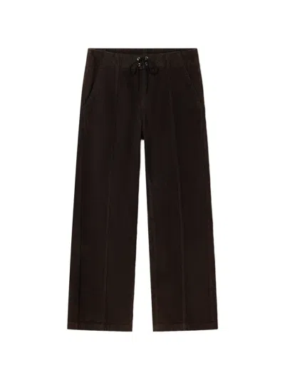 Gimaguas Lewis Lace-up Corduroy Trousers In Brown