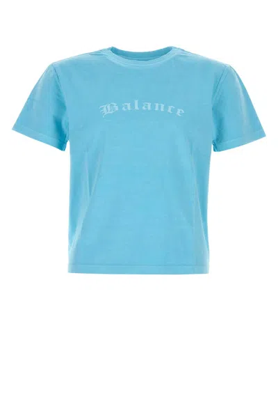 Gimaguas Crew Neck Printed Design Short Sleeves T-shirt In Blue
