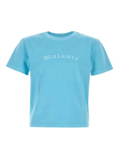 Gimaguas Logo Cotton T-shirt In Blue