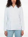 Gimaguas Poloshirt Mit Raffung In White