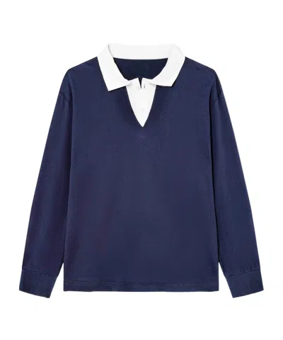 Gimaguas Long-sleeve Polo Shirt In Blue