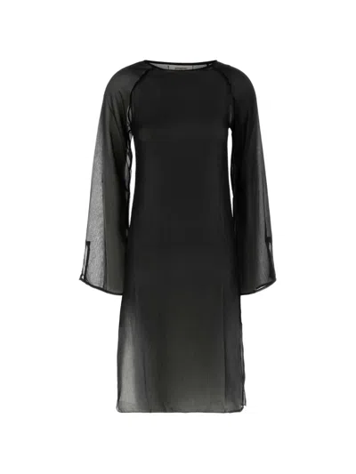 Gimaguas Lorelai Crepe Mini Dress In Black