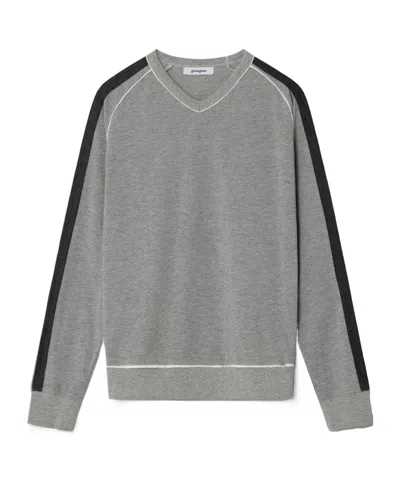 Gimaguas Lucas Stripe-detail Long-sleeve T-shirt In Gray