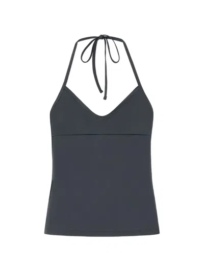 Gimaguas Lula Self-tie Tank Top In Blue