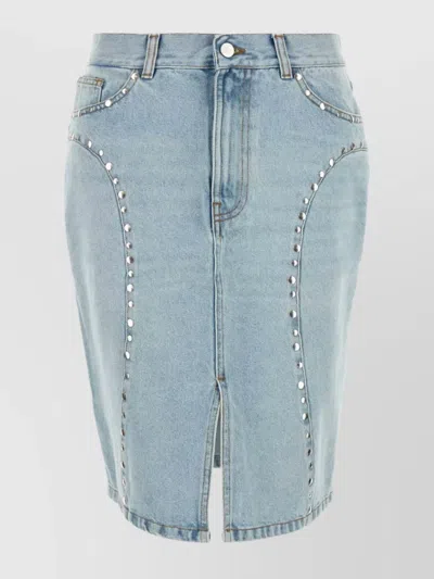 GIMAGUAS LUNA DENIM SKIRT FRONT SLIT