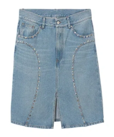 Gimaguas Luna Midi Skirt In Blue