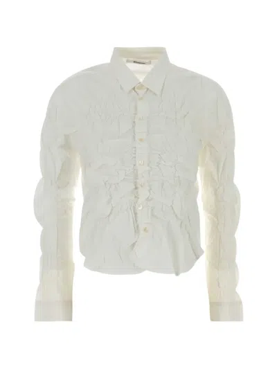 Gimaguas Lupa Ruched Shirt In White