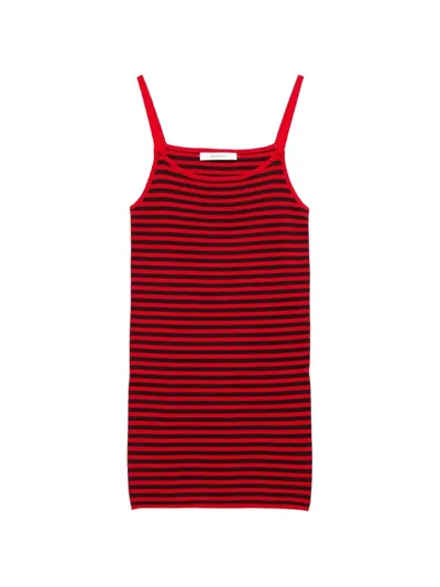 Gimaguas Magalie Striped Mini Dress In Red