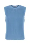 Gimaguas Cotton Bridget Vest Knit Ribbed Sleeveless V Neck