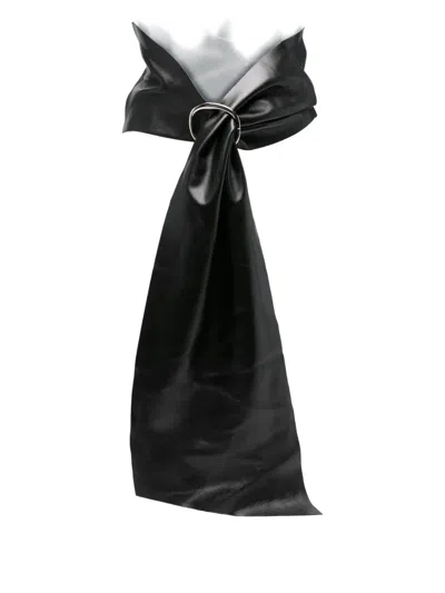 Gimaguas Maria Leather Belt In Black