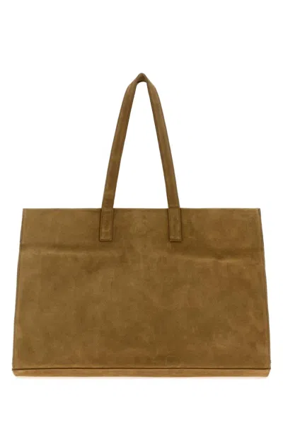 Gimaguas Maxi Shopper Bag Suede In Nude