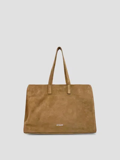 Gimaguas Maxi Shopper Handbag In Camel