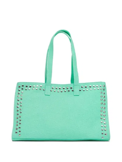 Gimaguas Medium Cotton Shopper Bag In Green