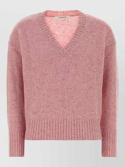 Gimaguas Melange Wool-blend Jumper In Pink