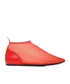Gimaguas Mesh Bailarina Boot Flat In Red