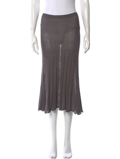 Pre-owned Gimaguas Midi Length Skirt In Gray