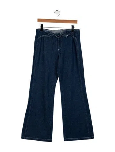 Pre-owned Gimaguas Mid-rise Flared Jeans In Blue