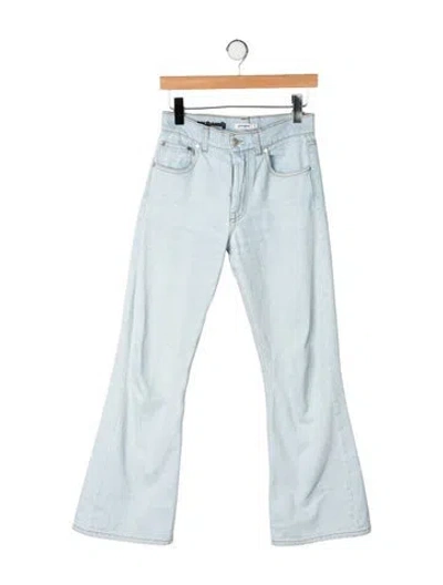 Pre-owned Gimaguas Mid-rise Flared Jeans In Blue