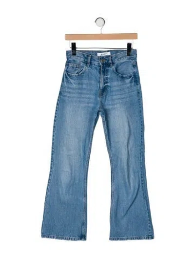 Pre-owned Gimaguas Mid-rise Wide Leg Jeans In Blue