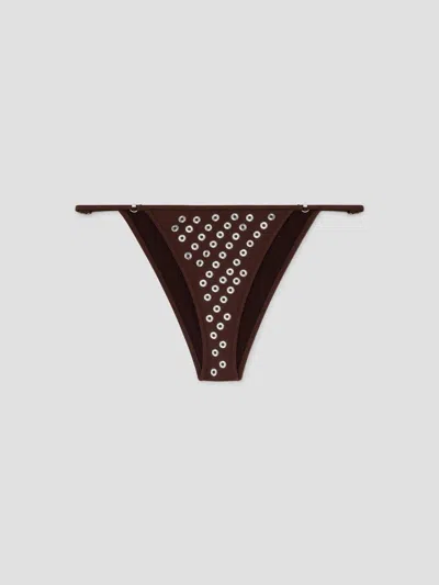 Gimaguas Mini Bikini Bottom In Brown
