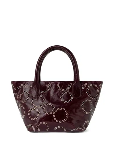 Gimaguas Mini Capazo Shoulder Bag In Red