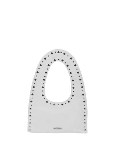 Gimaguas Mini Franca Studded-embellishment Tote Bag In White