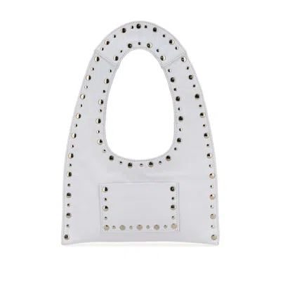 Gimaguas Mini Franca Tote Bag In White