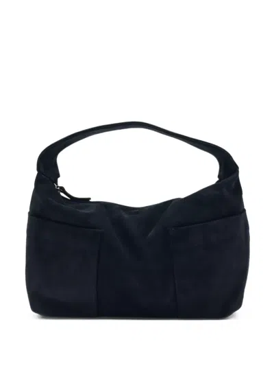 Gimaguas Mini Sacco Suede Tote Bag In Blue