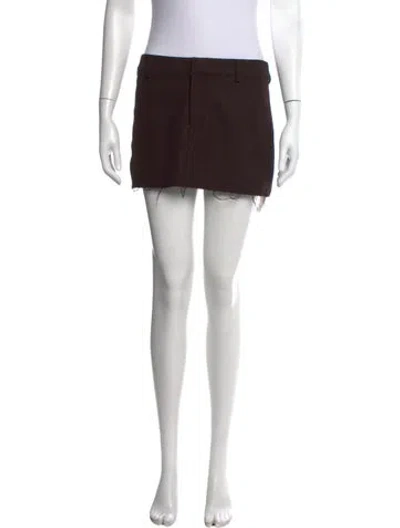 Pre-owned Gimaguas Mini Skirt In Black
