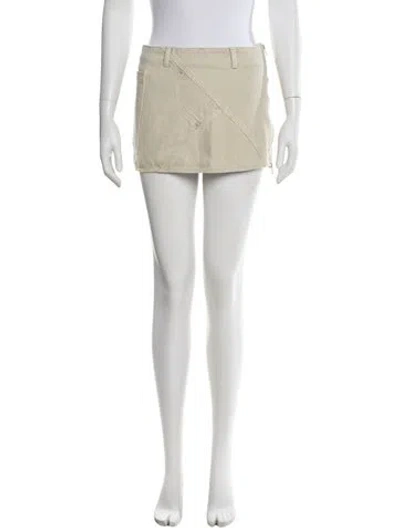Pre-owned Gimaguas Mini Skirt In Neutral