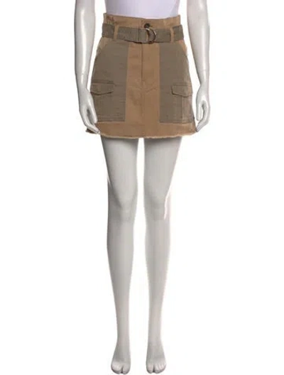 Pre-owned Gimaguas Mini Skirt In Neutral