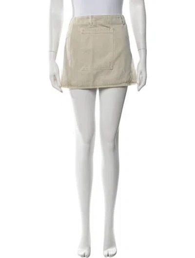 Pre-owned Gimaguas Mini Skirt In Neutrals