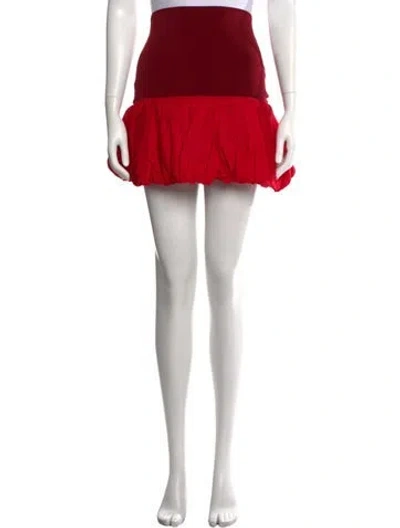 Pre-owned Gimaguas Mini Skirt In Red