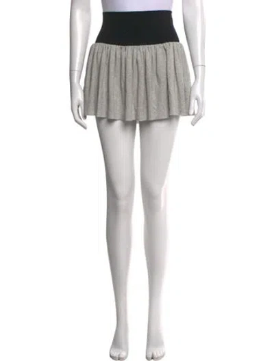 Pre-owned Gimaguas Mini Skirt In Silver