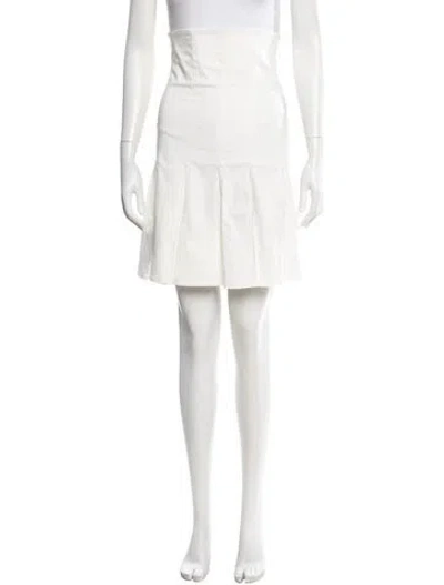 Pre-owned Gimaguas Mini Skirt In White