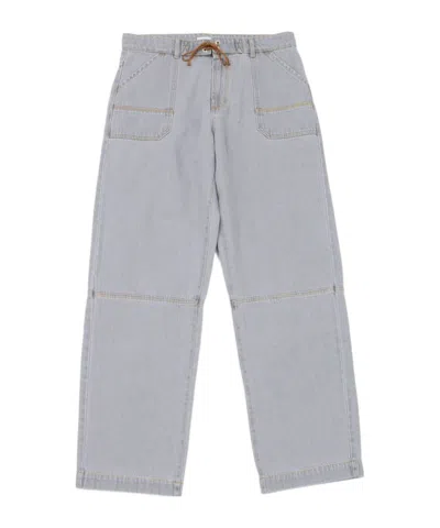 Gimaguas Mitch Drawstring Pocket Jeans In Gray