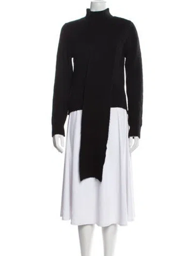 Pre-owned Gimaguas Mock Neck Sweater In Black