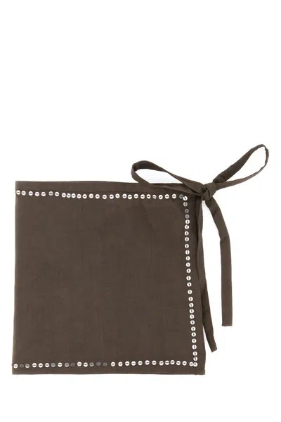 Gimaguas Mud Cotton Sarong In Brown