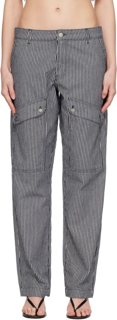 Gimaguas Navy Brixton Trousers In Blue